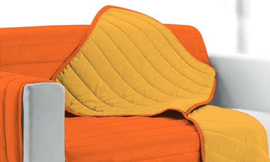 Image 16: Quilted Sofa Cover