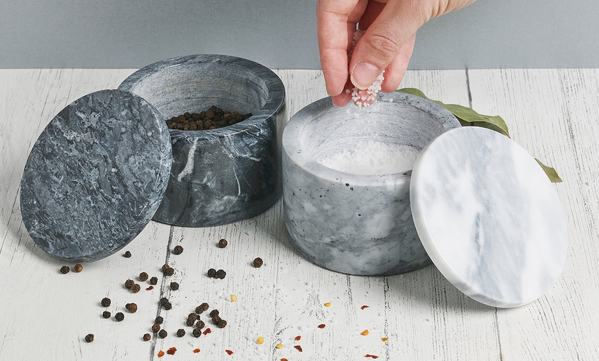 Image 1: Marble Pinch Bowls Set