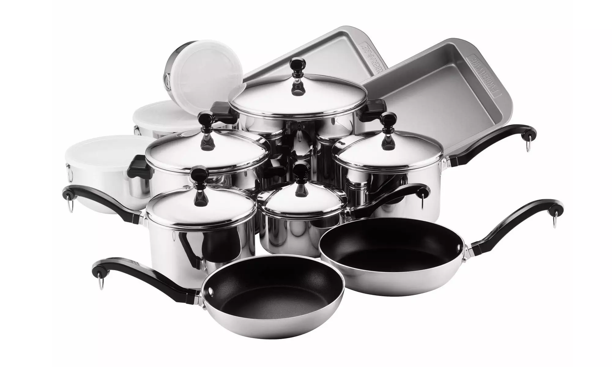 17-Piece Farberware Classic Series Stainless-Steel Cookware Set - Primary Image