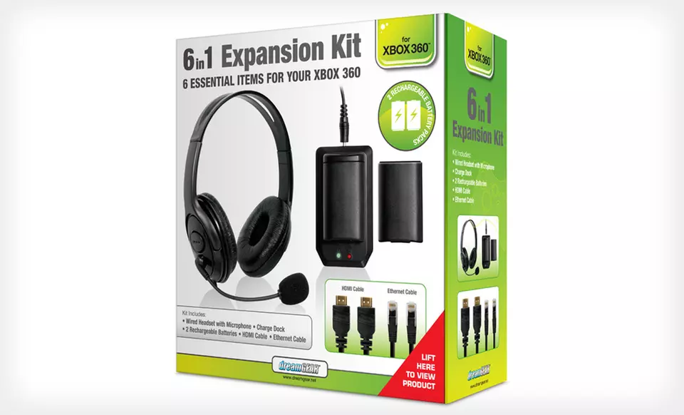 $27.99 for a DreamGear Xbox 360 6-in-1 Expansion Pack ($39.94 List Price). Free Shipping and Free Returns. - Second Medium