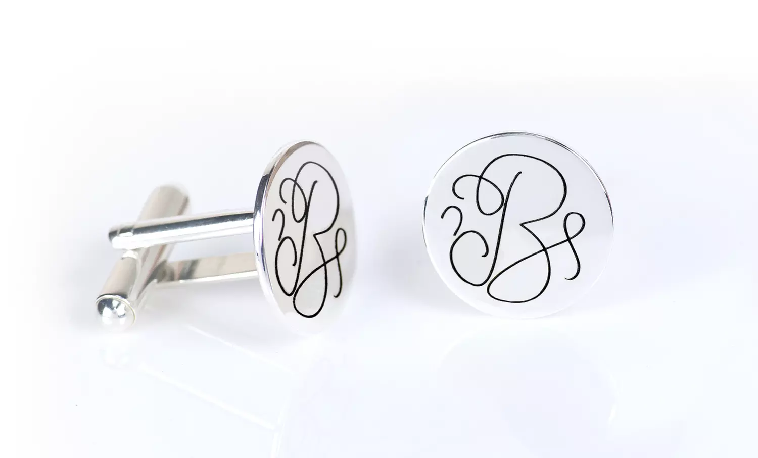 One Set of Monogrammed Cufflinks from MonogramHub (Up to 93% Off) - Primary Image