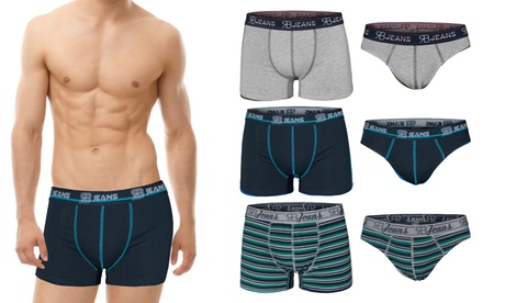 12 paia di slip o boxer in cotone elasticizzato disponibili in 2 modelli e 4 taglie Renato Balestra