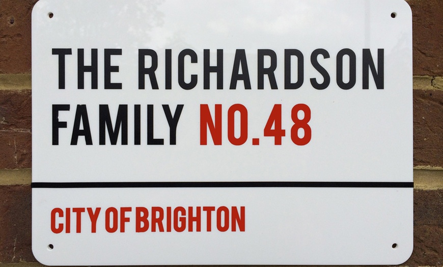 Image 2: Personalised London Style Sign