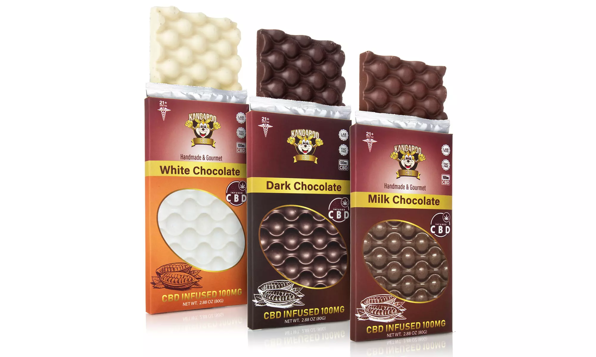 CBD Chocolate Bars from Kangaroo CBD (100mg) - Primary Image