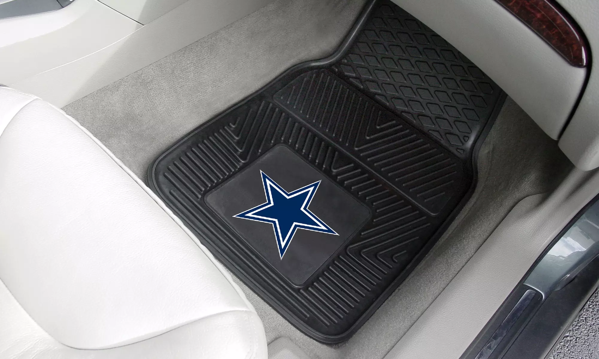 2 NFL Vinyl Car Mats - Primary Image