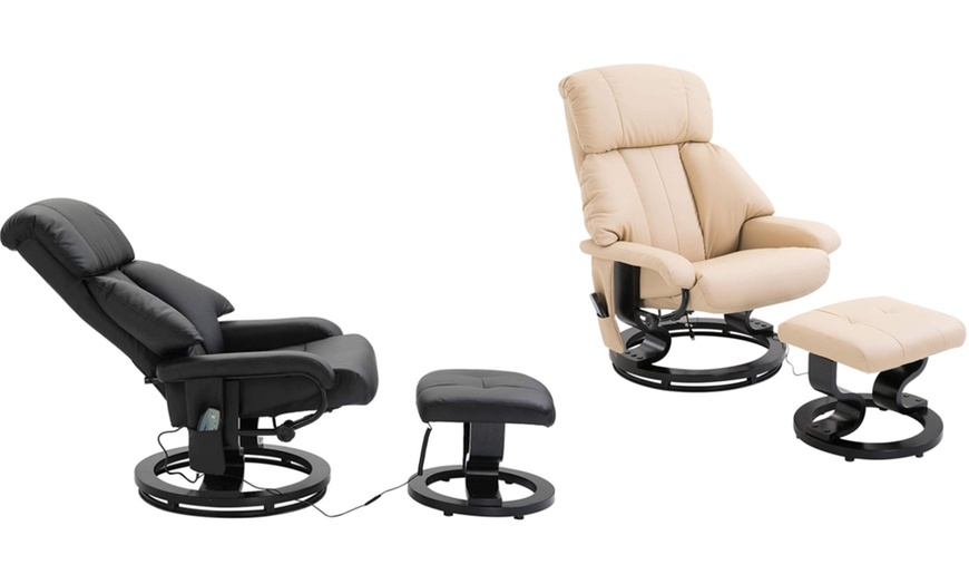 Image 1: Homcom Office Swivel Chair