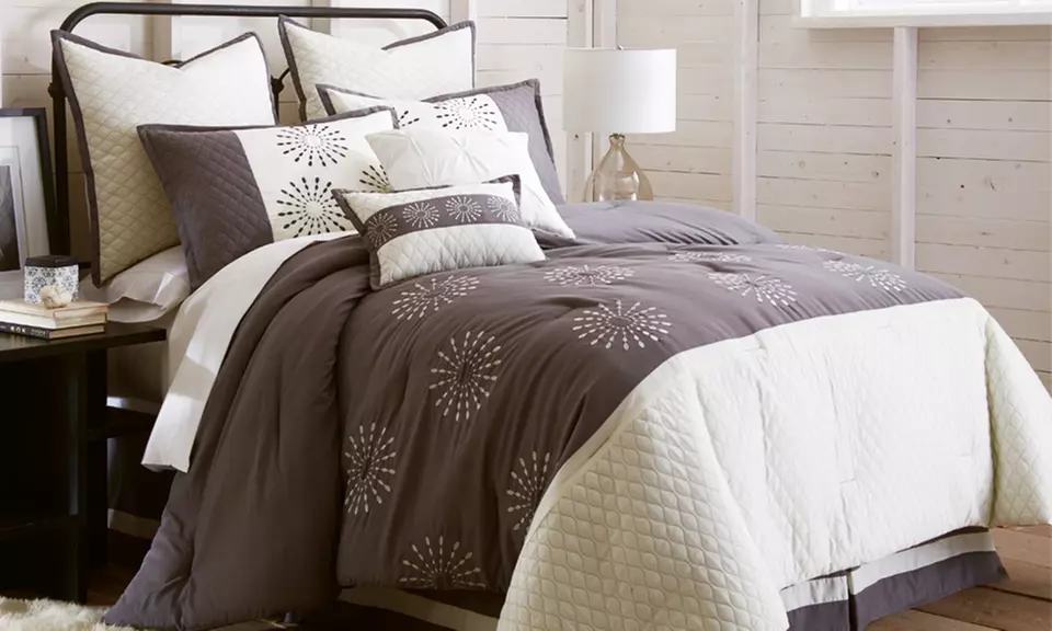 Embroidered Comforter Set (8-Piece) - Second Medium