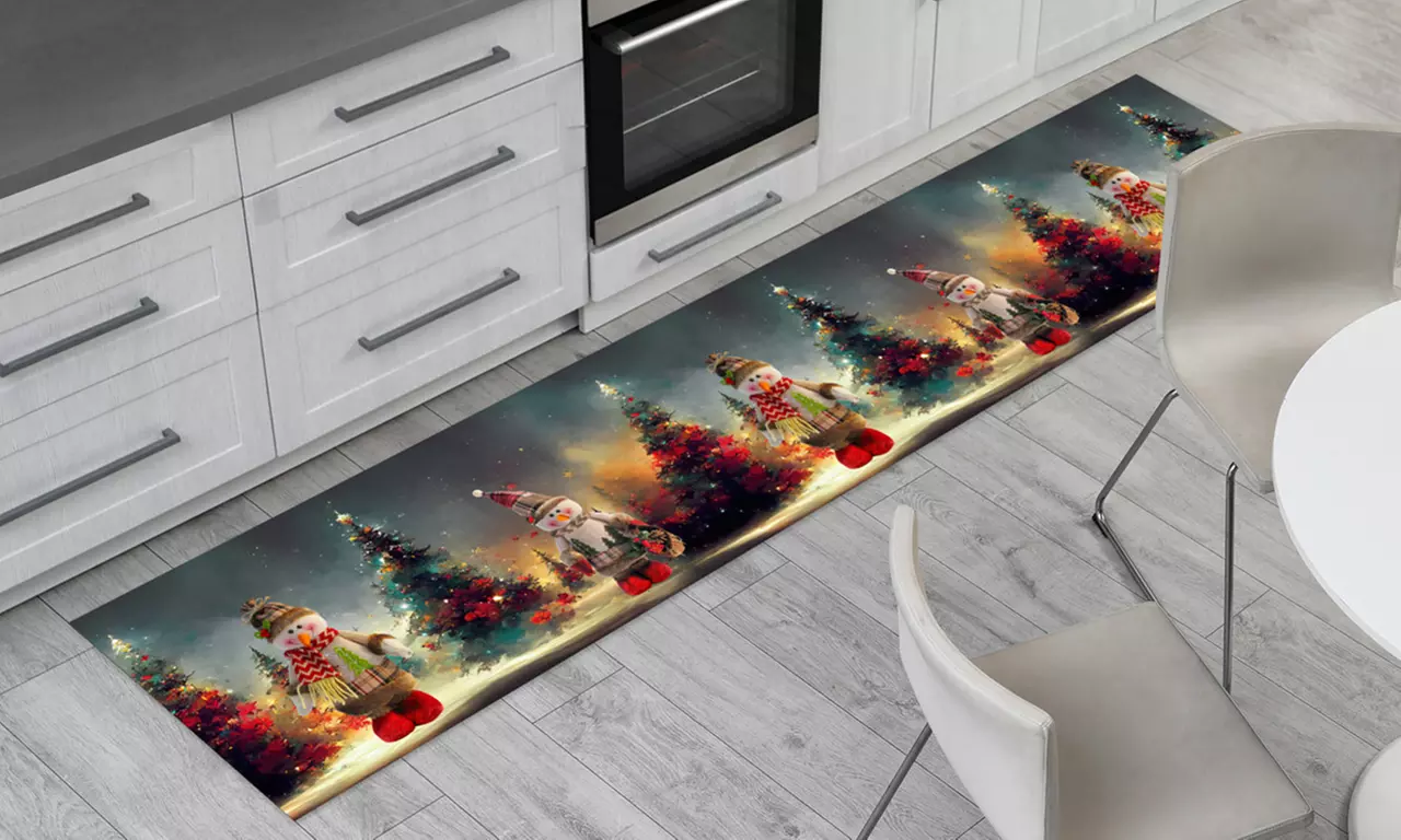 Passatoia digitale in stile natalizio