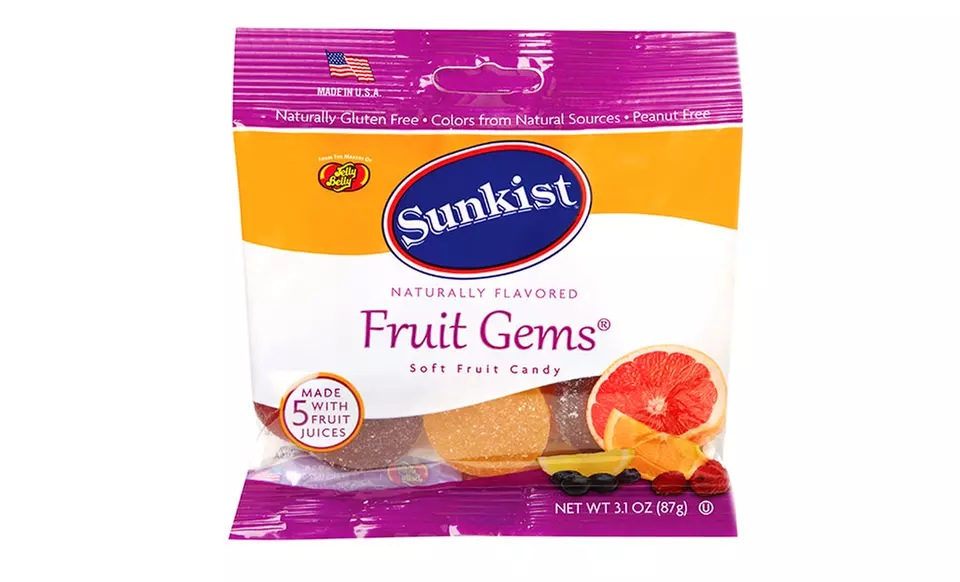 Jelly Belly Sunkist Orange Slices or Sunkist Fruit Gems; 12-Pack of 3.1 oz. Bags - Second Medium