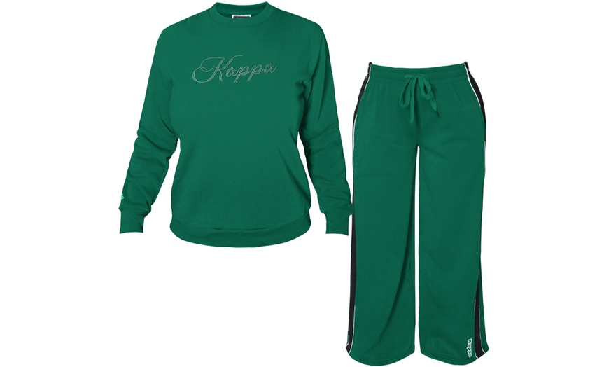 Image 8: Tuta homewear donna Kappa in cotone felpato