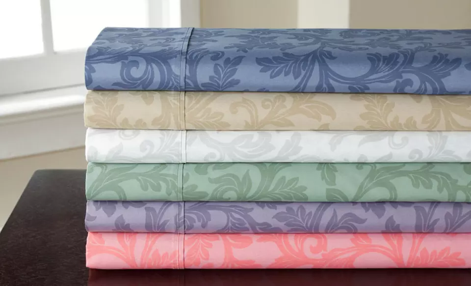 250TC Home Style Damask Sheets - Primary Image