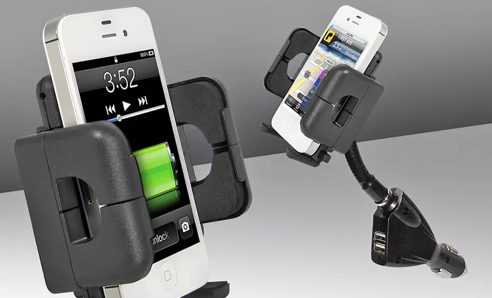 Xtreme Dual Port Power USB Car Mount - Primary Image