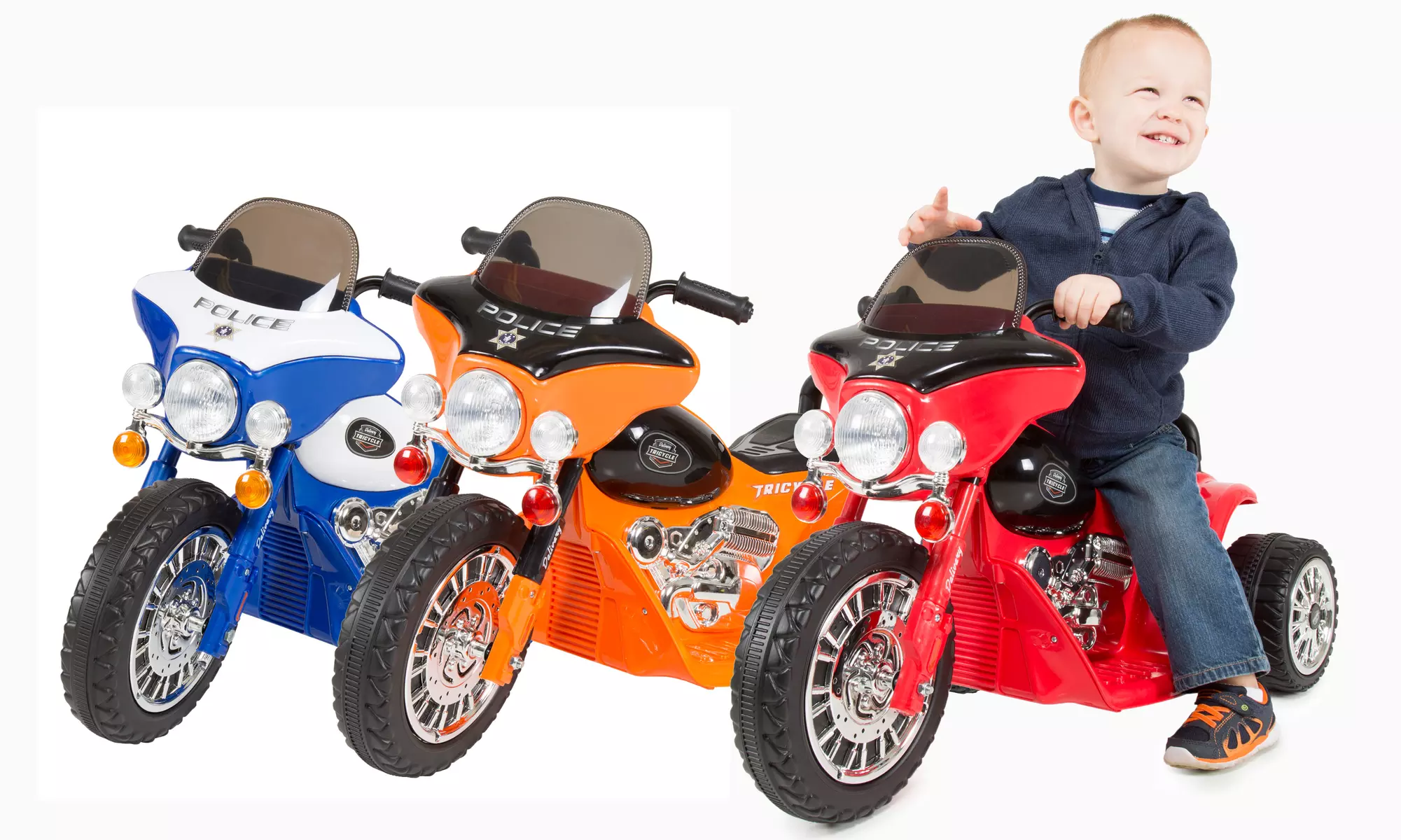 Mini Three Wheel Police Chopper - Primary Image