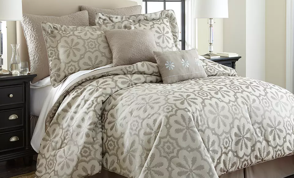8-Piece Jacquard Comforter Sets from $69.99–$79.99 - Second Medium