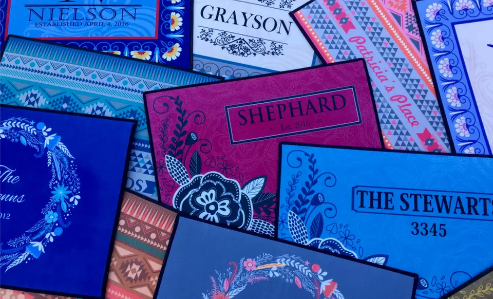 Medium or Large Personalized Doormat from Qualtry (Up to 42% Off) - Second Medium