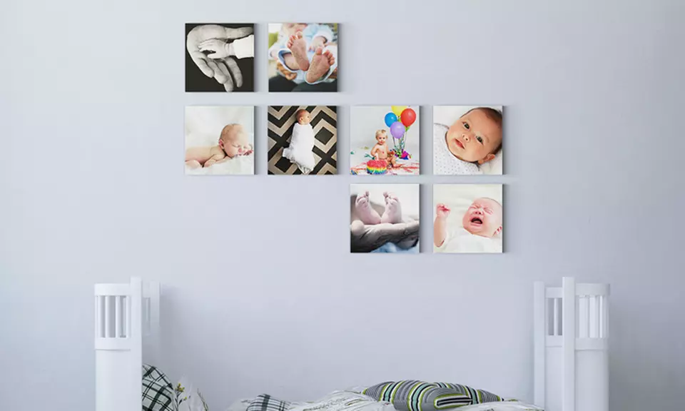 One, Three, or Six 8" x 8" or 16" x 16" Custom Repositionable Photo Wall Tiles from Build-A-Head (Up to 50% Off) - Second Medium