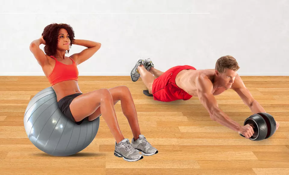 Perfect Ab Carver Pro and Core-Ball Fitness Bundle. Multiple Exercise Ball Sizes Available. Free Returns. - Primary Image