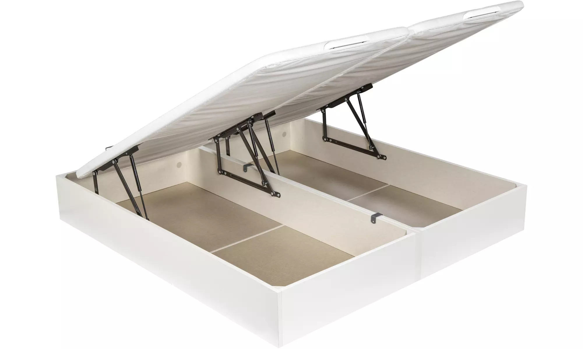 Canapé Abatible Altura 32cm ENVIO, MONTAJE Y RECOGIDA ANTIGUO GRATIS, Gran Capacidad, Madera, Tapa 3D, Blanco