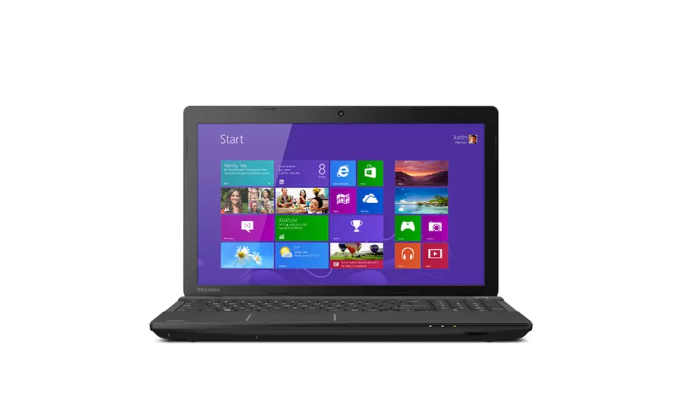 Toshiba 15.6" Satellite Laptop with Quad-Core Processor, 4GB RAM, and 500GB Hard Drive (Refurbished) - Primary Image