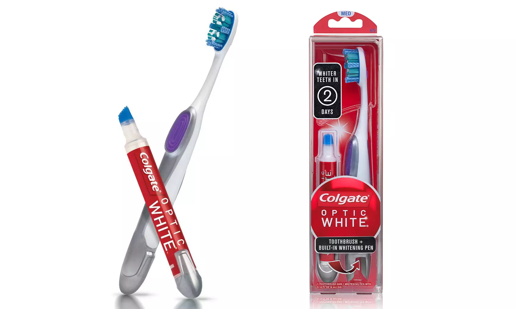 Colgate Optic White Toothbrush and Built-In Whitening Pen - Primary Image