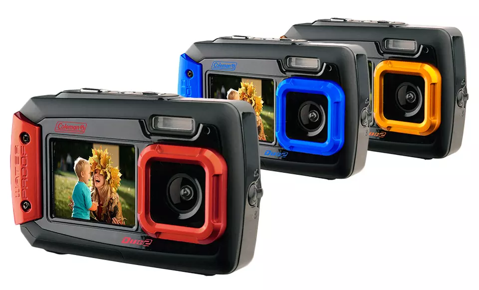 Coleman Duo2 Waterproof 20MP Digital Camera with Dual LCDs - Primary Image