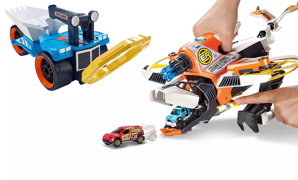 Matchbox Elite Rescue Chopper Vehicle or Treasure Truck - Primary Image