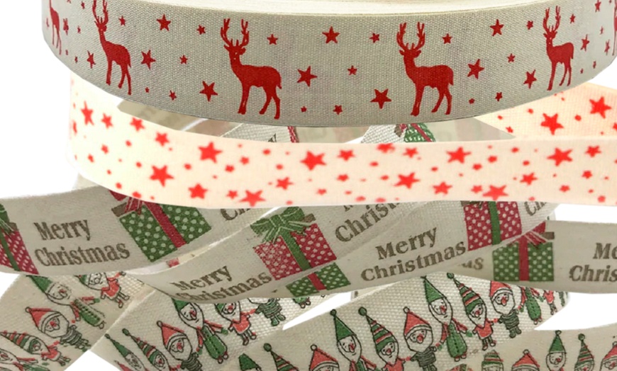 Image 48: Christmas Printed Ribbon