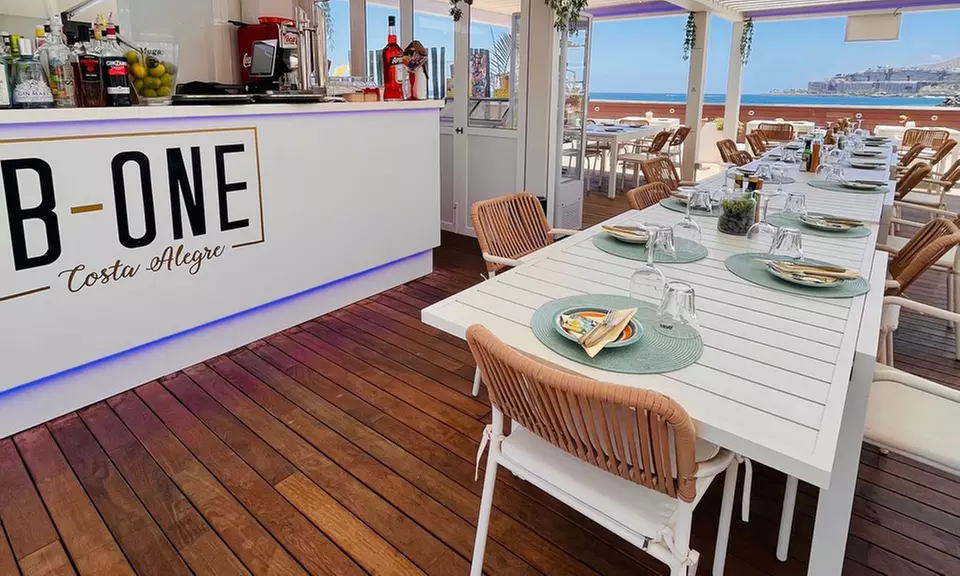 Menú mediterráneo para disfrutar frente al mar en B-One Costa Alegre