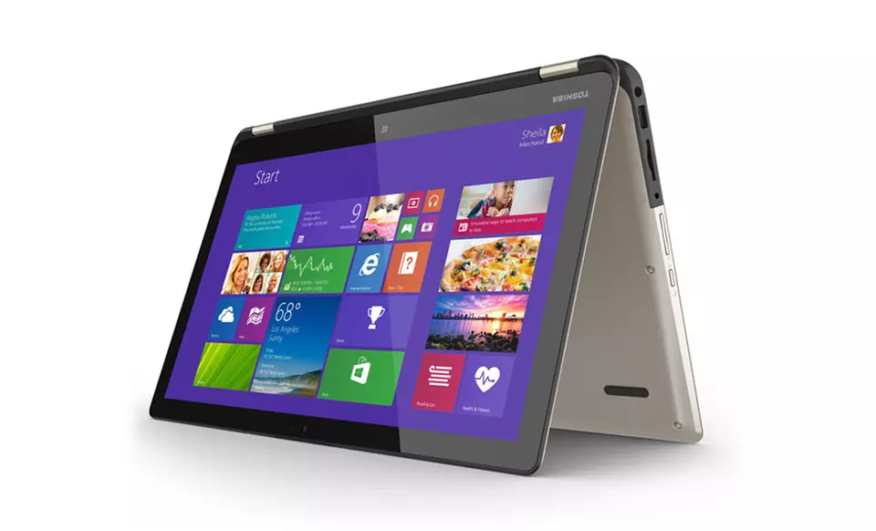 Toshiba 2-in-1 15.6" 1080P Touchscreen Laptop with Intel Core i5, 8GB RAM, and 750GB HDD (Manufacturer Refurbished) - Second Medium