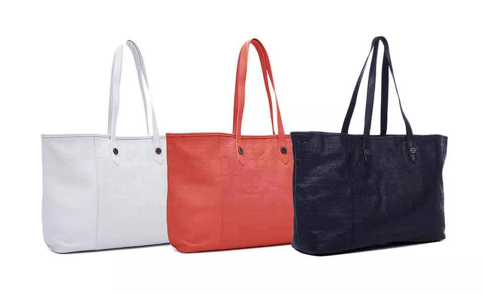 Joelle Hawkens Women's Chryssie Leather Skull Tote   - Primary Image