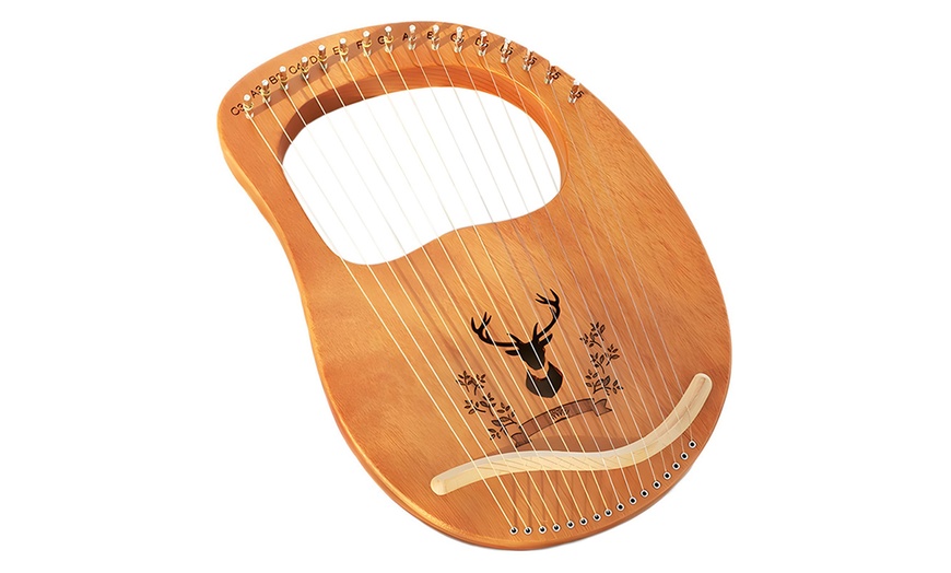 Image 5: 16-Strings Lyre Harp