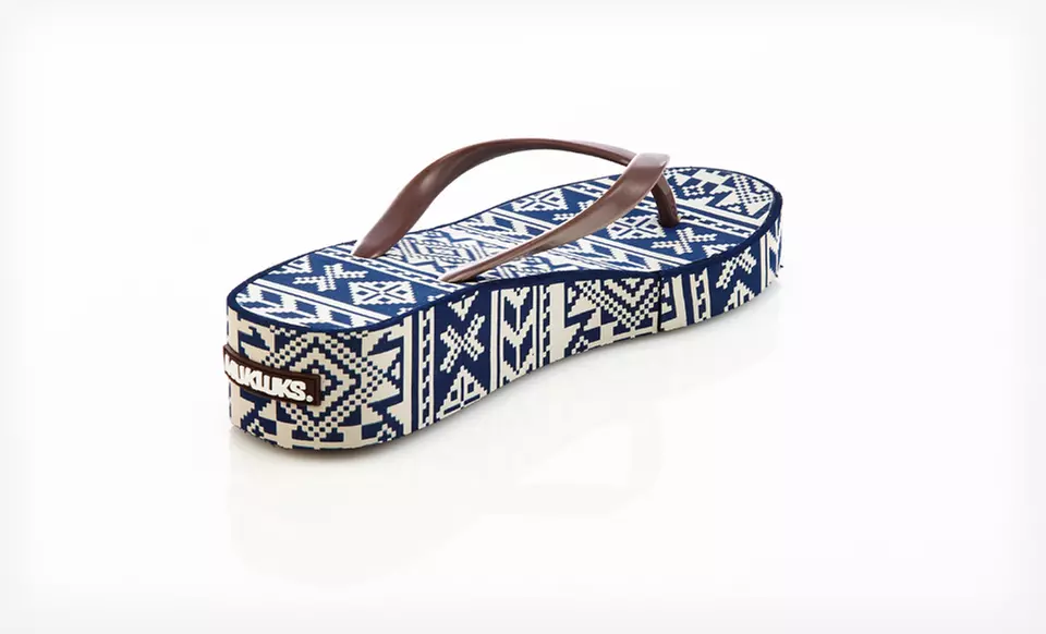$12.99 for Muk Luks Wedge Thong Sandals ($26 List Price). 5 Styles Available. Free Returns. - Second Medium
