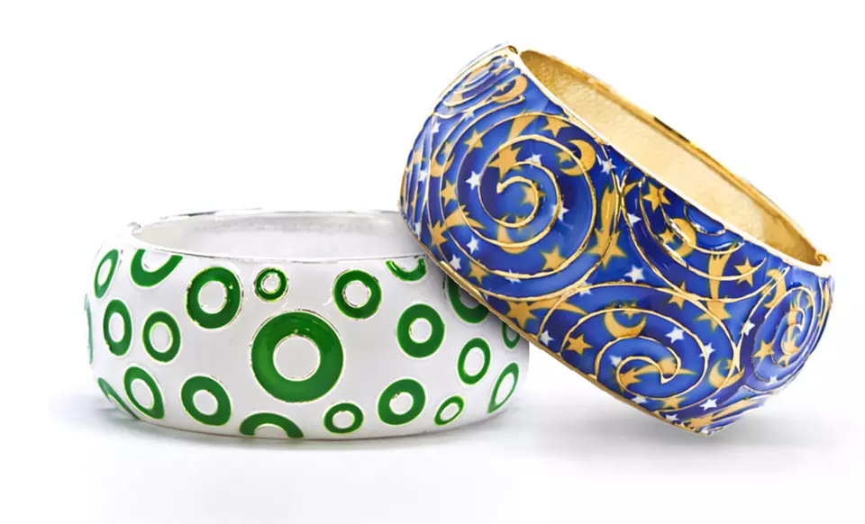 Enamel Bangle. Multiple Colors Available. Free Returns. - Primary Image