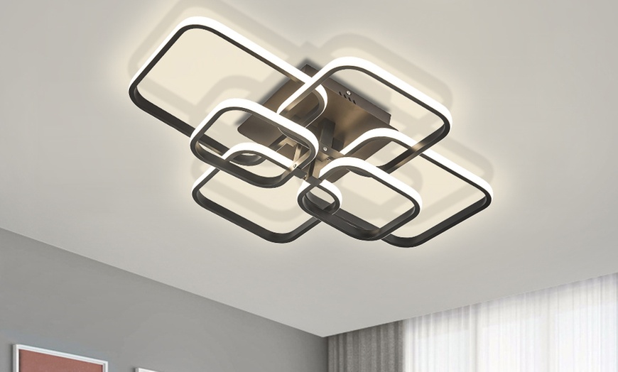 Image 11: LED Energy-Efficient Semi-Flush Oval Ceiling Light 