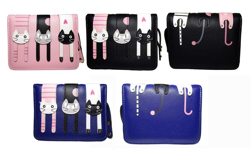 Image 1: Women's Cat Wallet