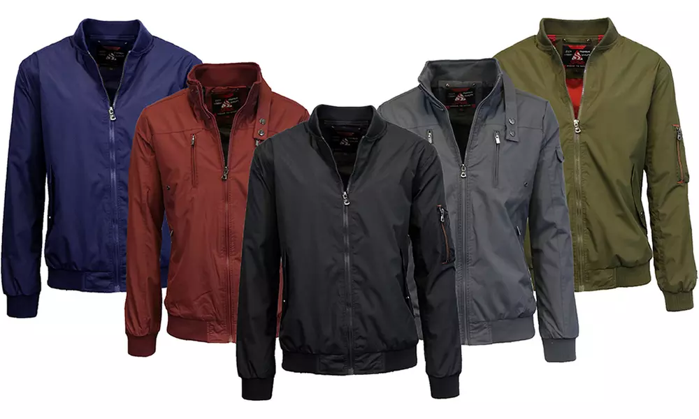 Spire by Galaxy Men's Lightweight Bomber Jacket - Primary Image