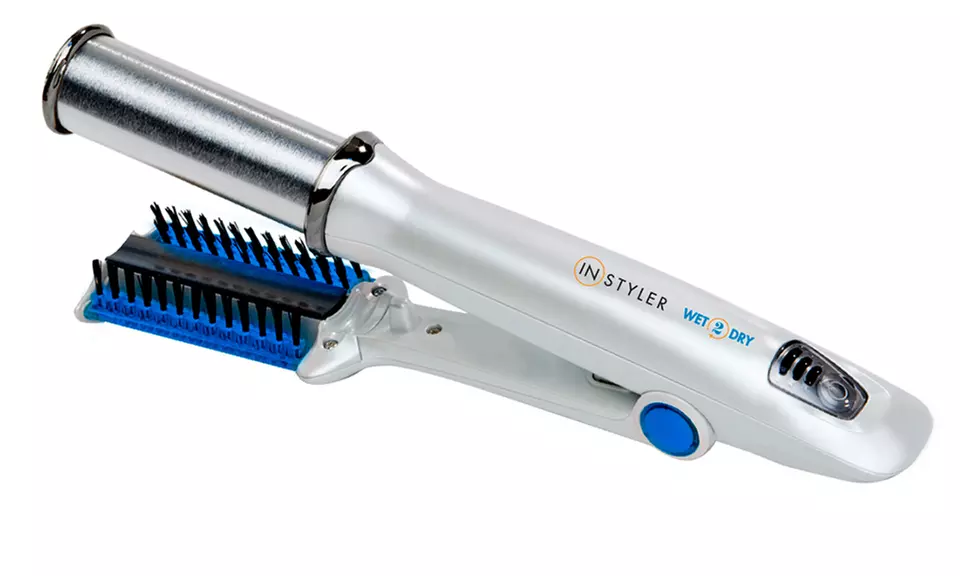 InStyler Wet to Dry Rotating Hair Dryer and Styling Iron with Curved 1.25" Tourmaline Ceramic Floating Plate - Second Medium