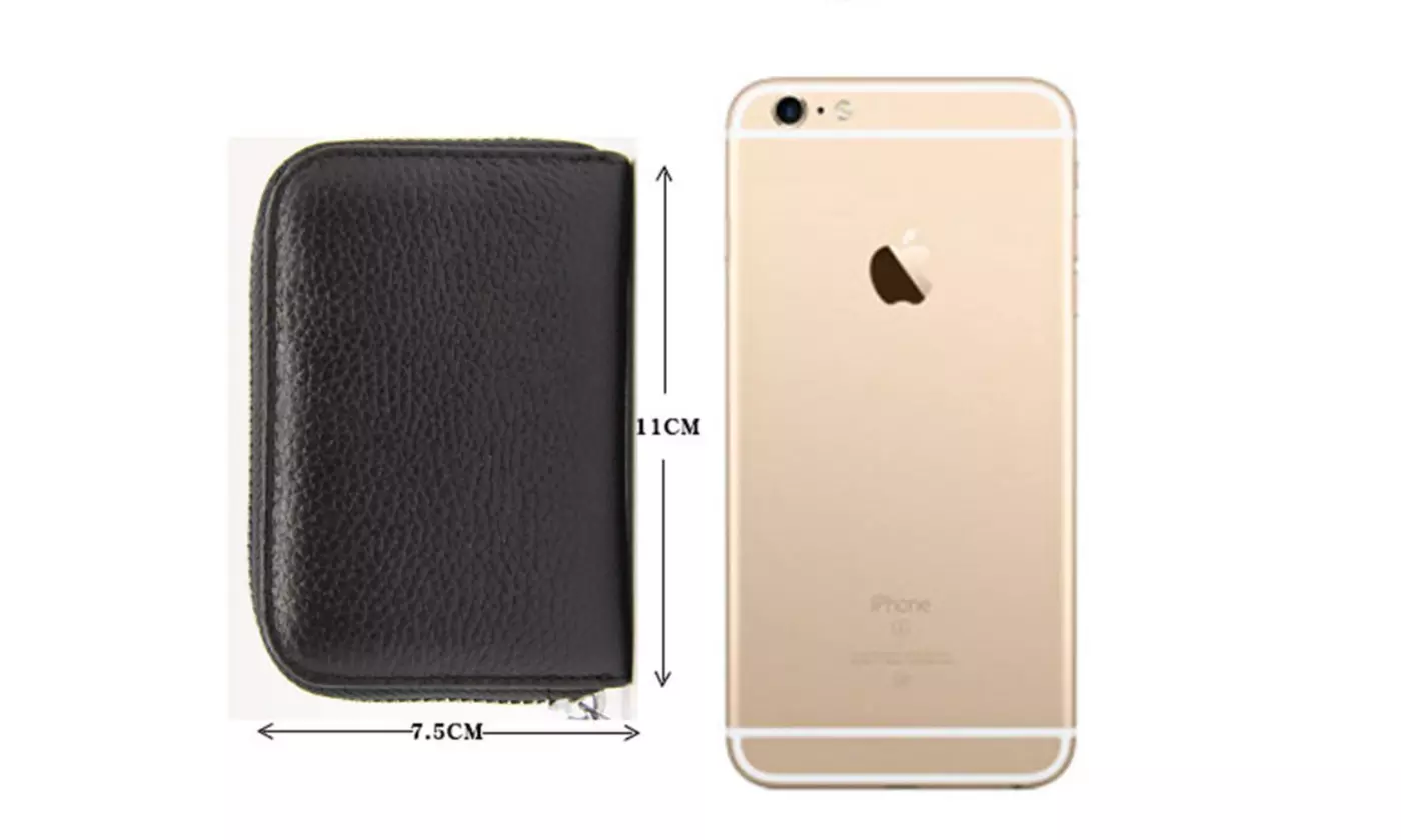 Portacarte in pelle RFID, protezione e stile in un formato compatto