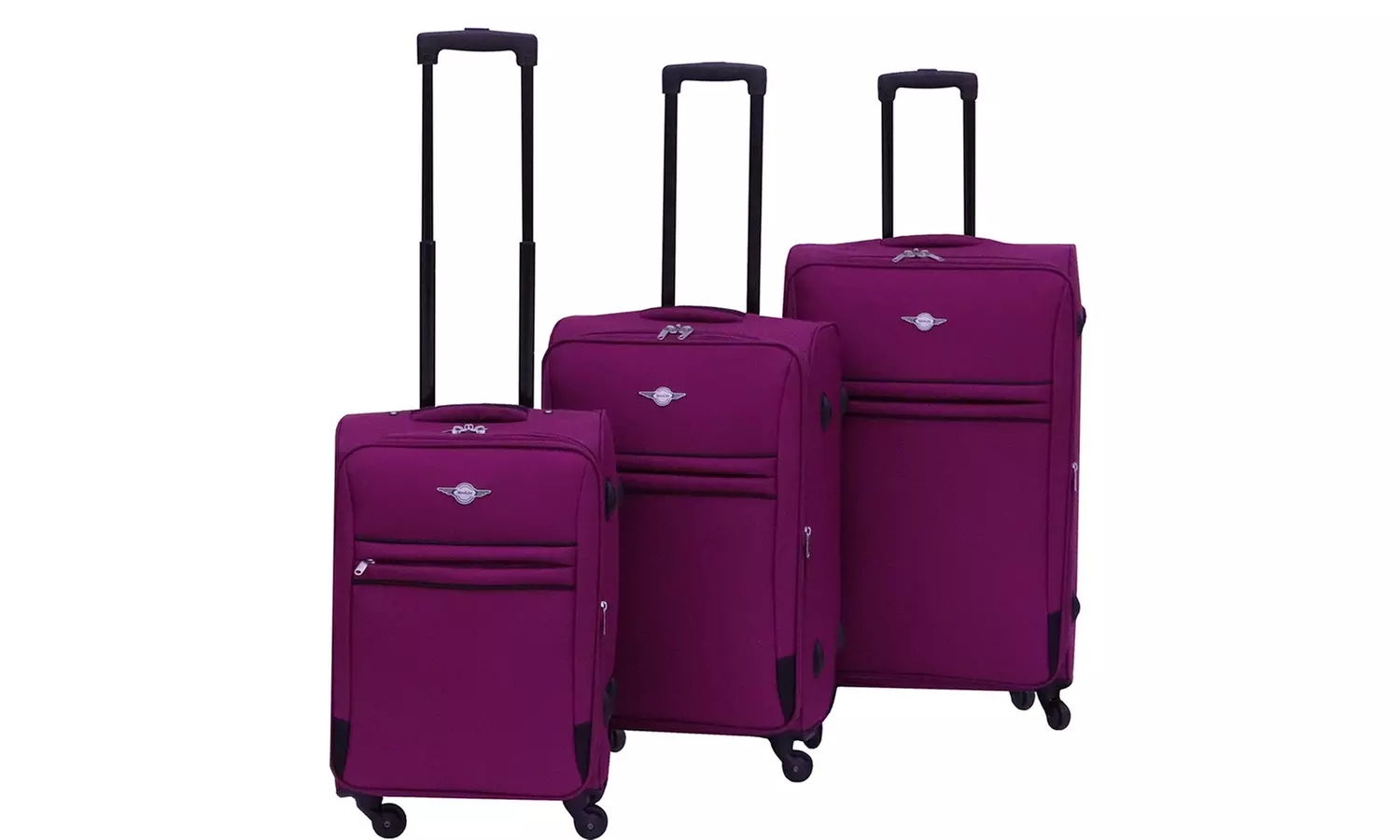 Rivolite Ultra Lightweight 3-Piece Spinner Luggage Set - Second Medium