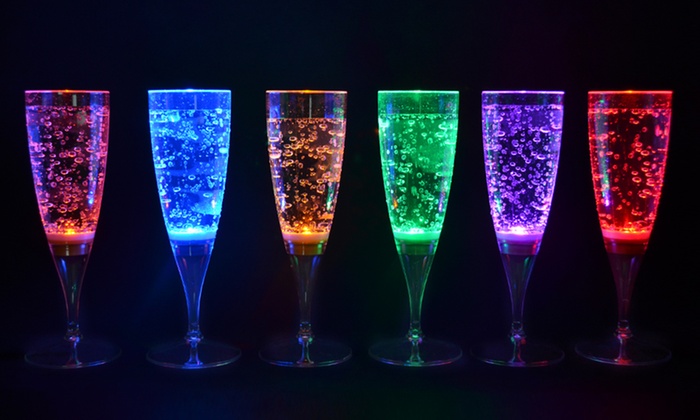 light up champagne glasses