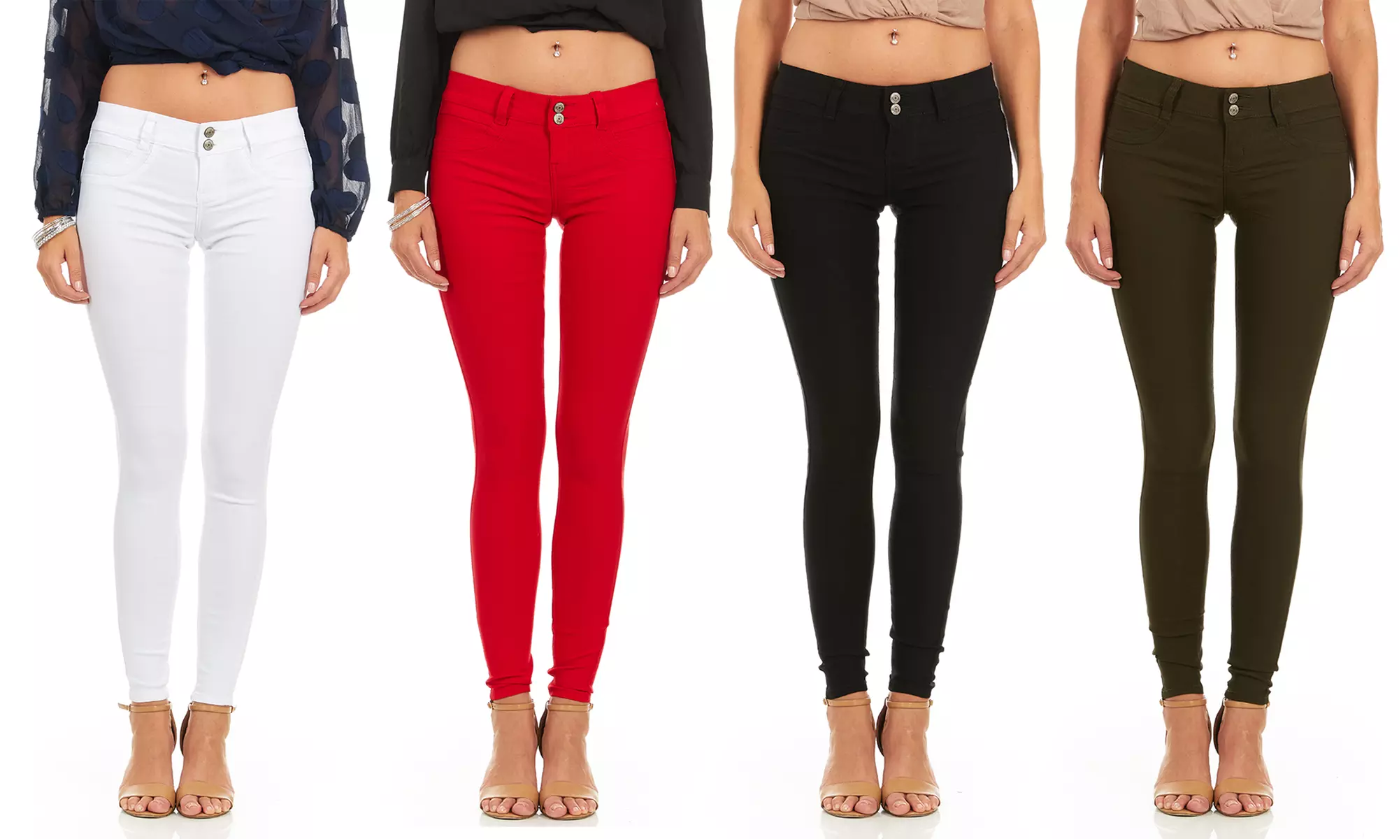 Cover Girl Juniors' Denim Stretch Skinny Jeans. Plus Sizes Available. - Primary Image