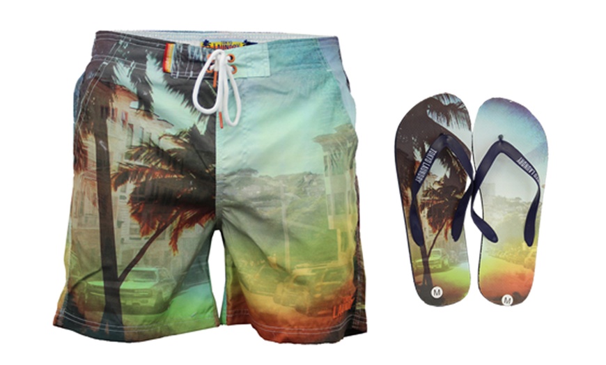 Image 15: Swim Shorts & Flip Flops Sets