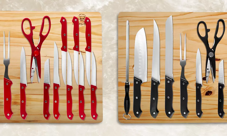 Kitchen Knife Set with Cutting Board - Primary Image