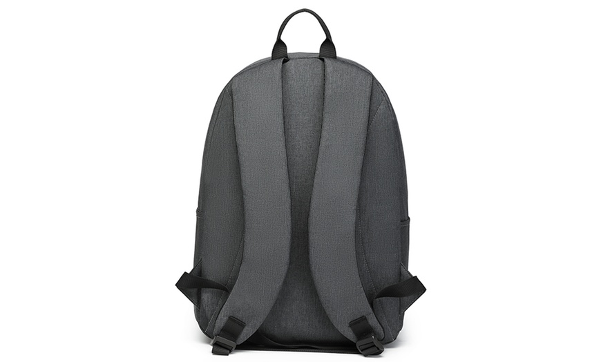 Image 8: Mochila escolar con correas acolchadas y múltiples bolsillos