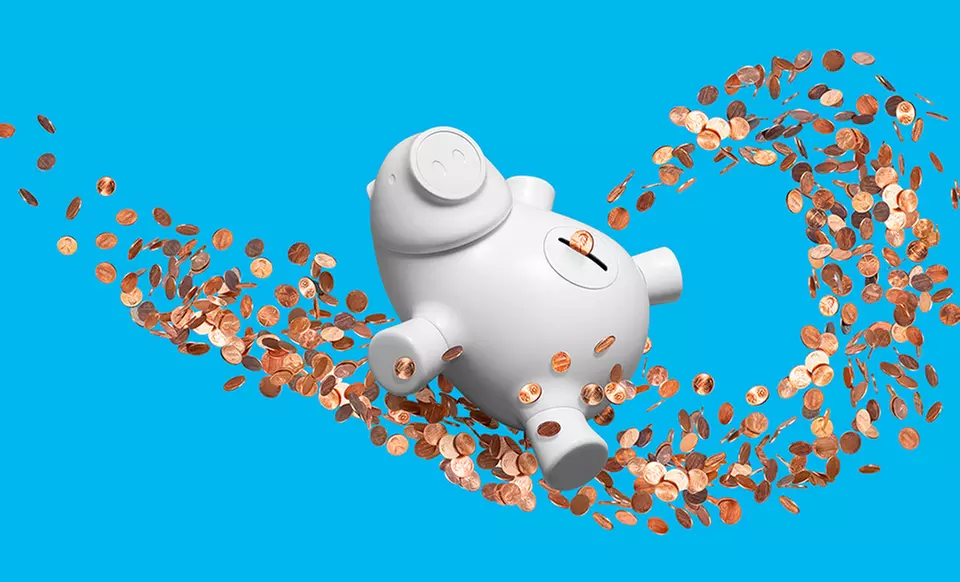 Quirky Porkfolio App-Enabled Piggy Bank﻿ in Black, Pink, or White. Free Returns.  - Primary Image