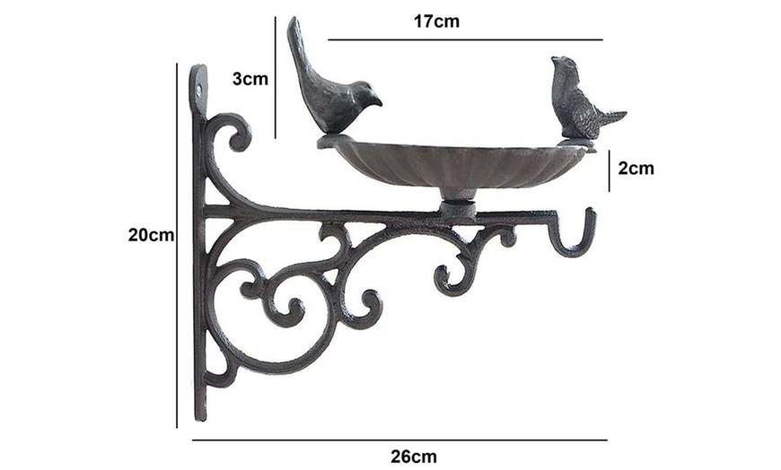 Image 4: Cast Iron Bird Bath Feeder


