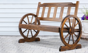 Wooden Wagon Wheel Chair