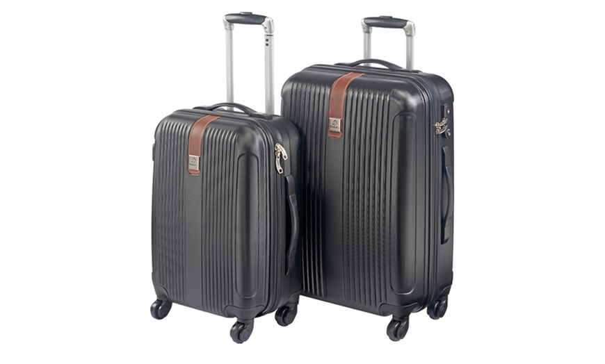 Image 2: Two-Piece ABS Suitcase Set