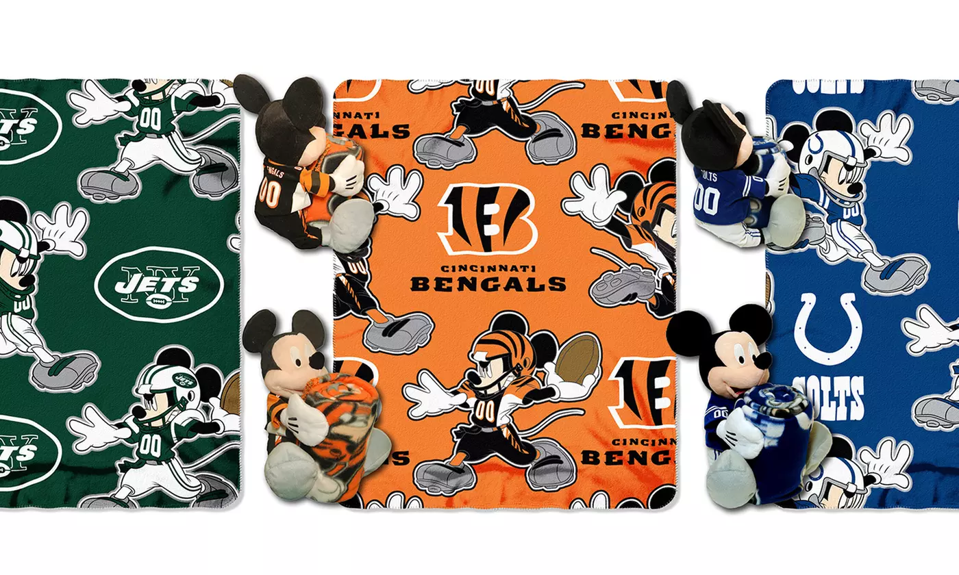 Disney's Mickey Mouse NFL Throw Blanket and Hugger - Primary Image