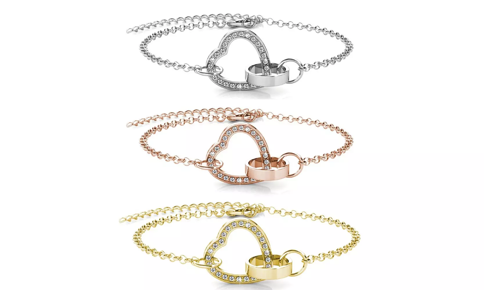 Locked Heart Bracelet Chain Bracelet